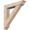 Ekena Millwork Traditional Traditional Smooth Bracket w/ Offset Brace, Douglas Fir, 7 1/2"W x 38"D x 38"H BKT0806X38X38TRA01SDF - alternate 1